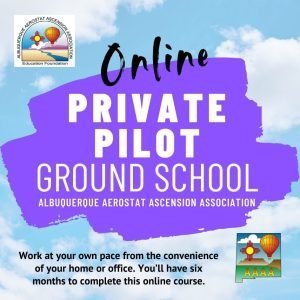 Online Private Balloon Pilot Ground School