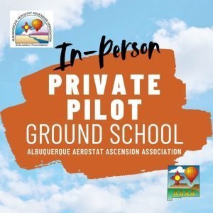 In-Person Private Balloon Pilot Ground School