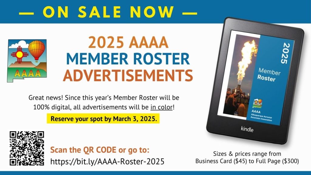 ON SALE NOW! Member Roster Advertisements